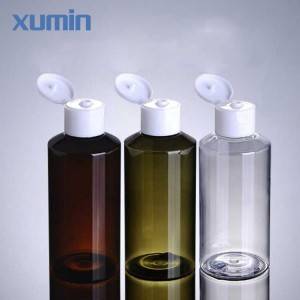 High quality cosmetic toner  bottle 100ml 150ml flip cap pet bottles for face toner bottles packaging