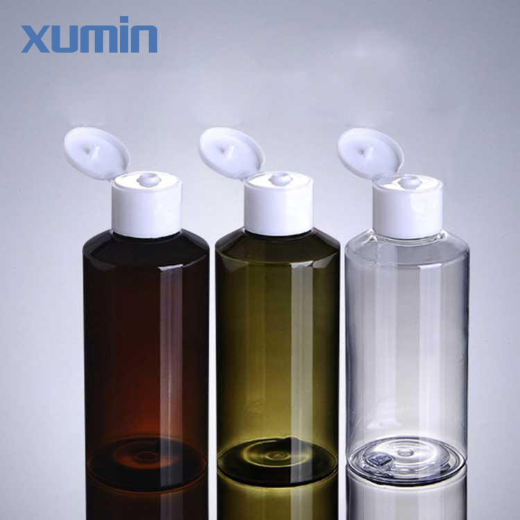 Free sample for Clear Plastic Containers -
 High quality white flip top 150ml clear green brown cosmetic pet bottle – Xumin