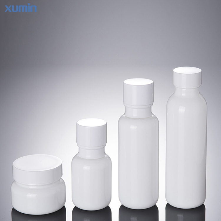 Newest Low Piece 50g 50ml 110ml 150ml Pump bottle cream jar Cosmetic Glass Bottle
