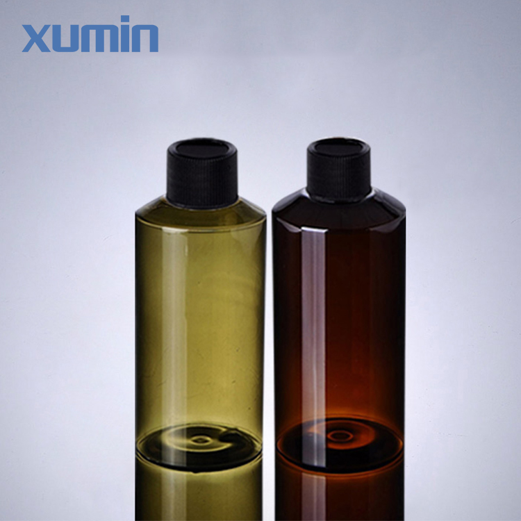 Online Exporter Bottle Glass -
 high quality black cap inside stopper 100ml green amber plastic cosmetic pet bottle – Xumin