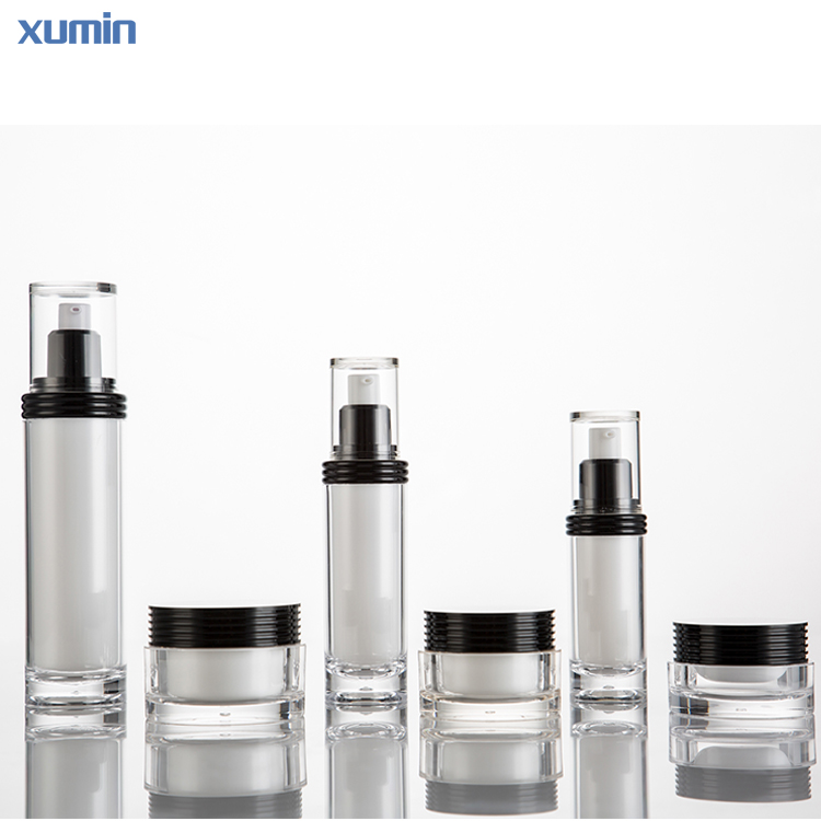 OEM Manufacturer 30ml Bottle -
 Free sample cosmetic plastic bottle 15g 20g 30g 50g 75g acrylic pressure lotion bottle serum cream jar – Xumin