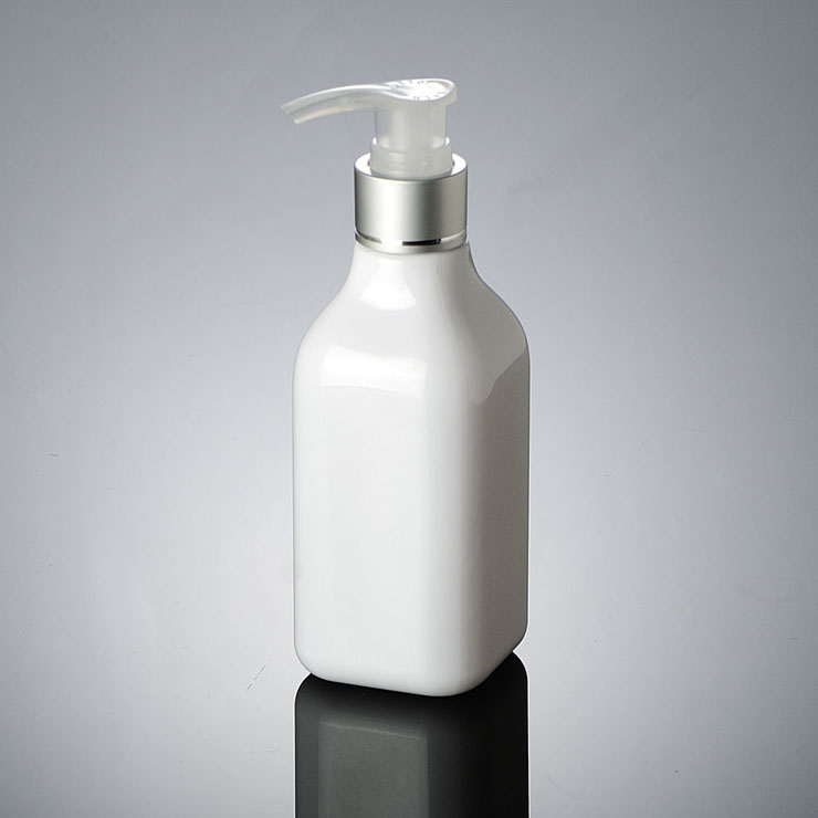 Leakproof design low price 200 ml white square soap shampoo pet bottle