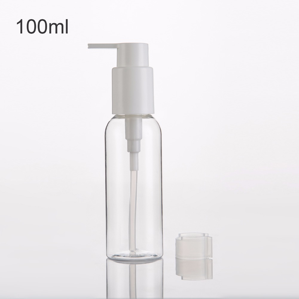Easy carry white cap 50ML 100ML 75ML 250ML cosmetic packaging foam pump plastic pet bottle