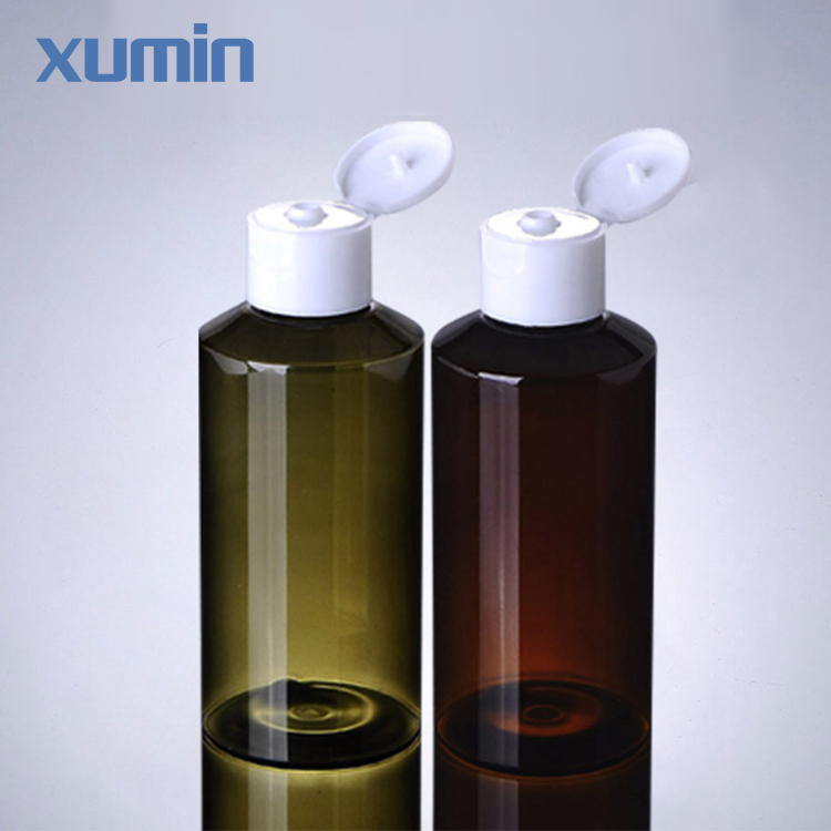 Factory For Cosmetic Jars Glass -
 New design green amber flip cap 100ml plastic cosmetic pet bottle – Xumin