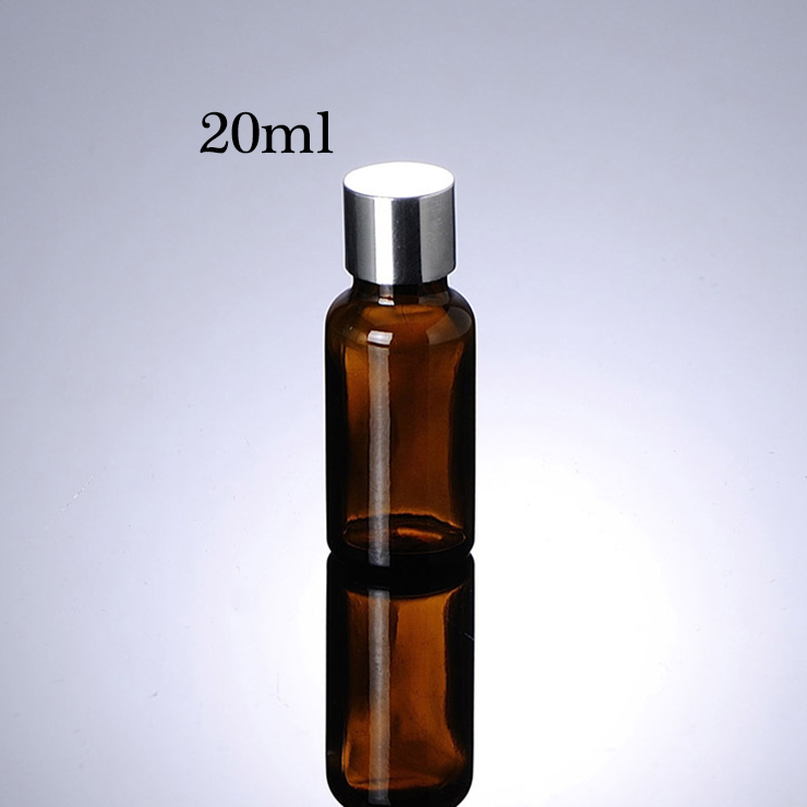 Special Design for Pet Products -
 5ml 10ml 15ml 20ml 30ml 50ml 100ml Aluminum Essential Oil Bottle Cosmetic Skincare Glass Bottle With silver Dropper – Xumin