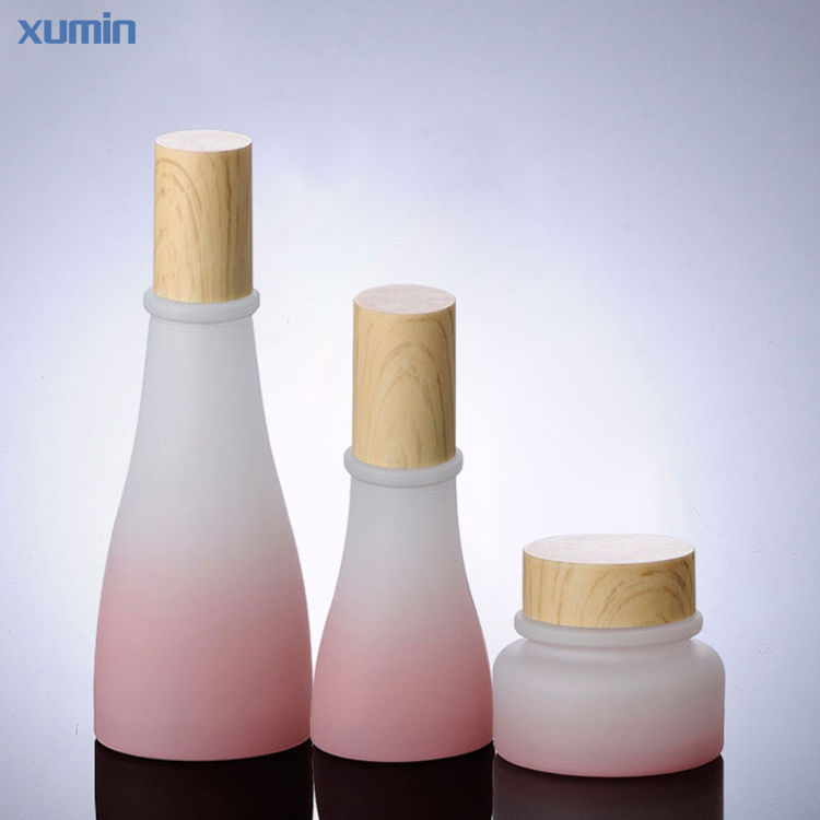 OEM Factory for Airplane Bottles - Factory Supplying cosmetic cream jar Wooden Cap Small Pump Bottle Lotion Bottles – Xumin