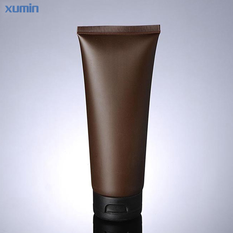 World Manufacture 100 ML cosmetic packaging tube Black Flip Cap Amber Plastic Empty Cosmetic Tube Featured Image