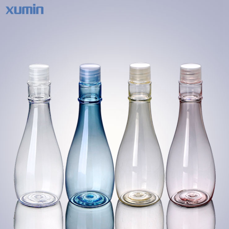 China New ProductCosmetic Packing -
 High Performance 150 ML Plastic Glossy Clear Caps Fashion Single Ground PET Bottle – Xumin