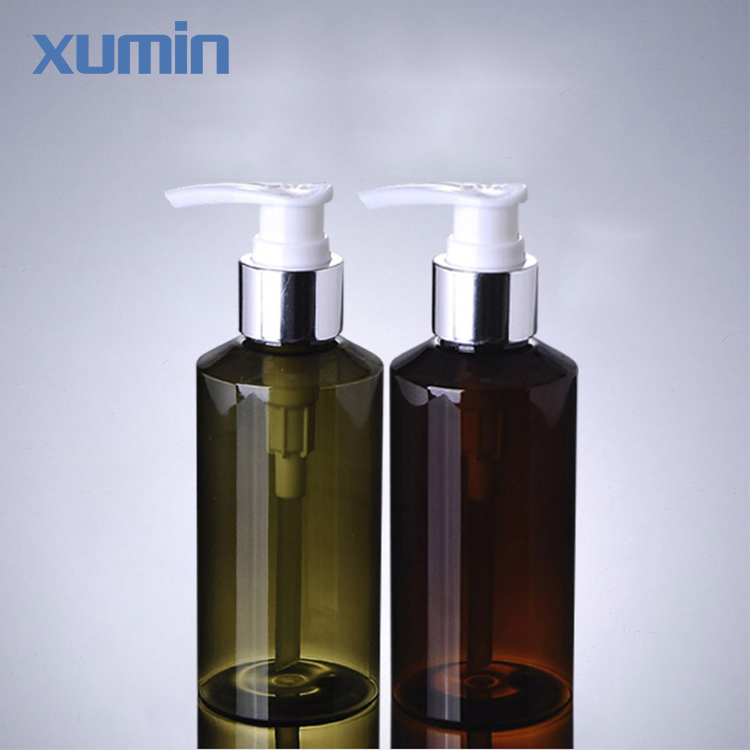 Factory Free sample Plastic Squeeze Bottles - Top technology sliver pet bottle cap pump green and brown 100ml plastic cosmetic pet bottle – Xumin
