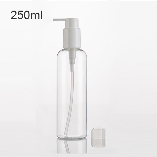 Easy carry white cap 50ML 100ML 75ML 250ML cosmetic packaging foam pump plastic pet bottle