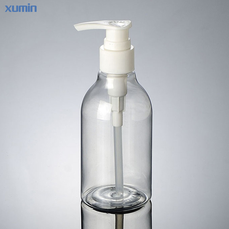 New arrival white cap pump plastic 200 ml clear cosmetic pet foam soap bottle
