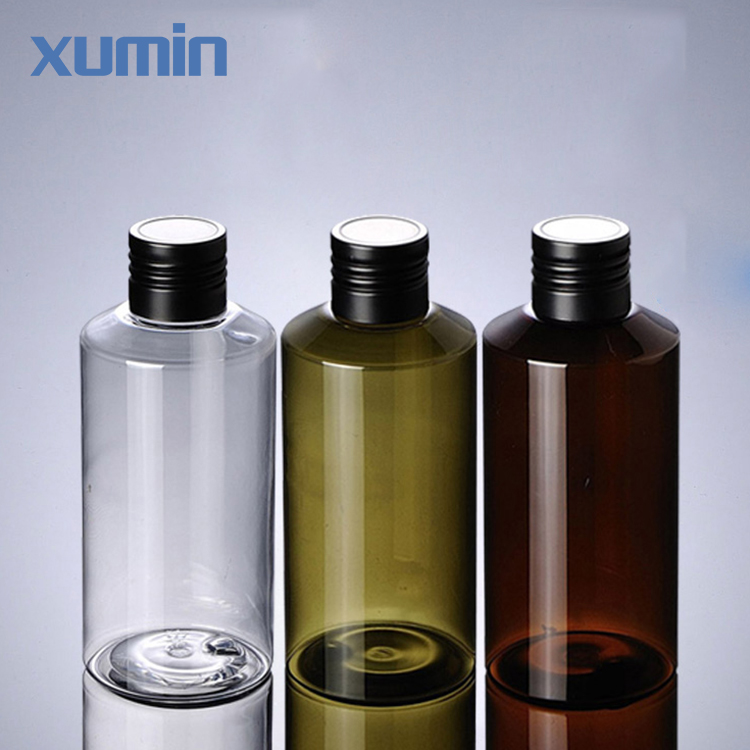 Excellent quality Plastic Packaging - Fast delivery time black screw cap clear green amber low price 150ml cosmetic pet bottle – Xumin