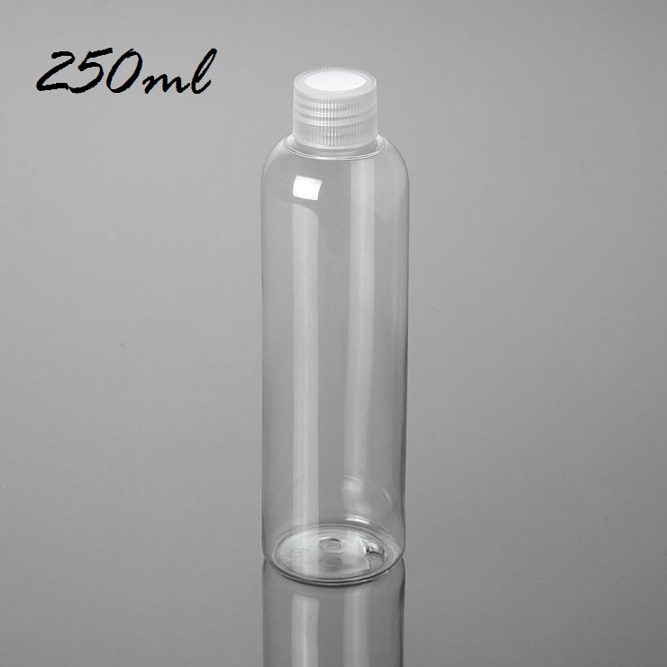 Hot New Products Plastic Jars - Perfect travel size clear screw cap 50ML 100ML 75ML 250ML clear pet bottle – Xumin