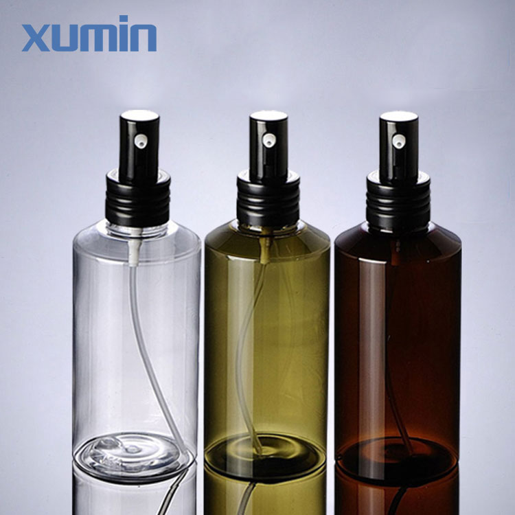 Professional Design Plastic Jar -
 Fast delivery time black spray cap clear green brown 150ml cosmetic pet bottle – Xumin