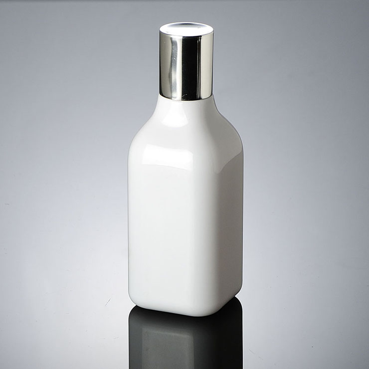 Free sample for Clear Plastic Containers -
 Minimum Order Allow low price sliver cap white square 200 ml cosmetic pet bottle – Xumin