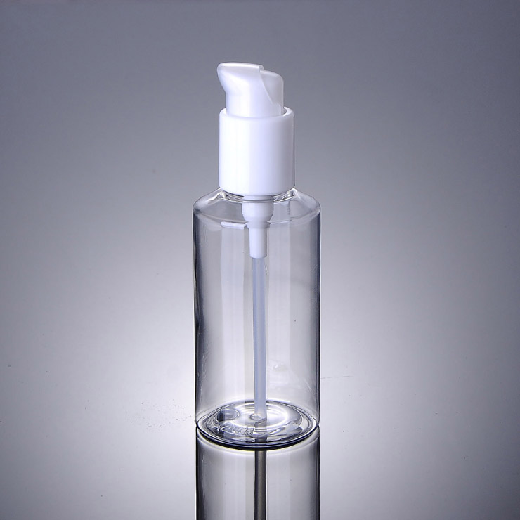 Fast delivery time leak proof design white cap 3 color low price 100ml 150ml cosmetic pet bottle for emulsion
