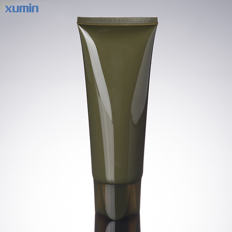 China OEM Amber Bottles - New Recycled Packaging PE Material Fashion Cap Design 100 ML Green Packaging Plastic Cosmetic Tube – Xumin