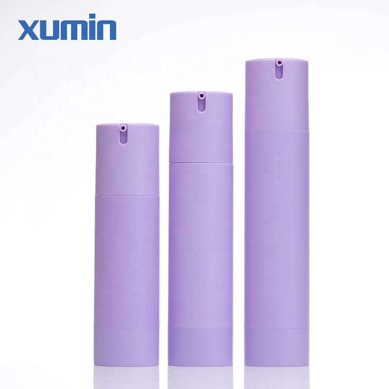 China Gold Supplier for Bottle Pet -
 cosmetic plastic packaging 85ml 105ml 125ml airless pump bottle With purple  Design – Xumin