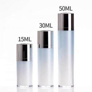 cosmetic packaging 15ml 30ml 50ml airless pump bottle with as material bottle body