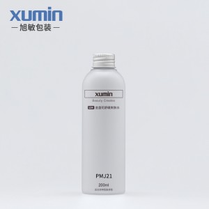OEM Supply Continuous Spray Bottle - Personal care cosmetic bottles 200ml Pet plastic bottle white nese aluminum bottle cover – Xumin
