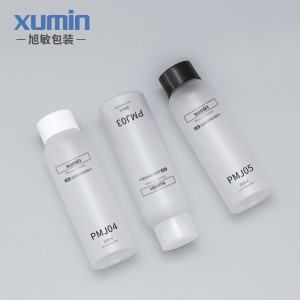 Wholesale products china 200ML pet plastic bottle lucency bottle and black cover white cover for frosted bottle