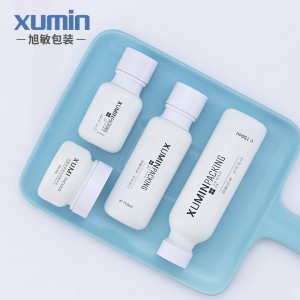 Luxury cosmetic bottle 50ML glass bottle with a pump 50G  110ML 150ML for korean skin care