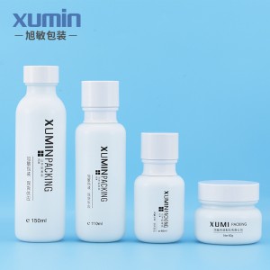 Luxury cosmetic bottle 50ML glass bottle with a pump 50G  110ML 150ML for korean skin care