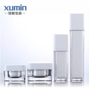 Luxury small capacity 30G 50G acrylic cream jar 50ml 100ml lotion bottle cosmetic spray bottle 100ml acrylic set