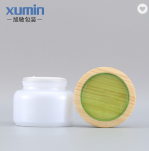Quality Inspection for Acrylic Lotion Bottle - 1oz 2oz 50ml 50g white cream jar bamboo lid cosmetic glass jar with glass jar with bamboo lid – Xumin