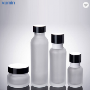 wholesale glass bottle 50ml 110ml 150ml cosmetic glass lotion pump bottle