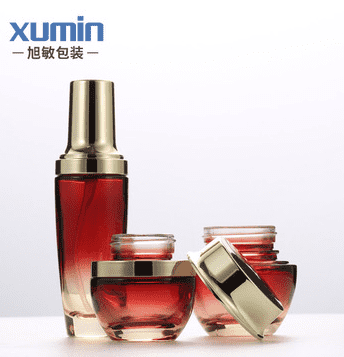 cosmetic packaging 30g 50g glass jars and bottles 30ml 50ml 100ml glass lotion bottle Featured Image