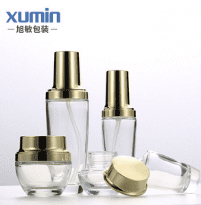 Glass cosmetic set  20g 30g 50g cream jar 30ml dropper bottle 30ml 50ml 100ml lotion bottle