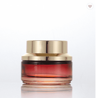 cosmetic 50g glass cream jar gradual change red color with face cream jar glass Featured Image