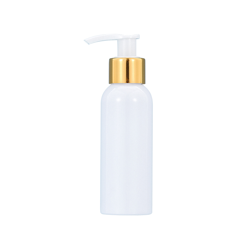 Good quality Custom Packaging -
 White lotion pump bottle with eco friendly lotion pump bottle 120ML Gold Circle plastic bottle – Xumin