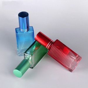 Factory one-stop cosmetic package25ml 30ml perfume refill bottle rectangle perfume bottle glass