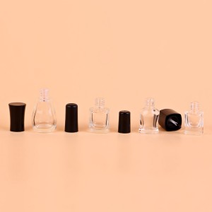 12ml 0,4 oz proveedor de China clara único fabricante botella de esmalte de uñas de cristal vacío