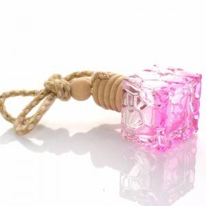 7 ml Praza en forma de cristal de vidro frasco de perfume de cores Car Oil frascos de perfume de vidro esenciais