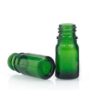 卸売化粧品血清緑色の空ガラス精油ボトル10ミリリットル