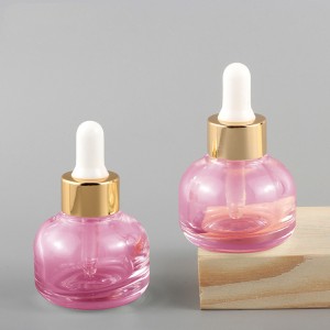 Wholesale custom color 30ml 1oz pagoda conical essential oil glass dropper bottle