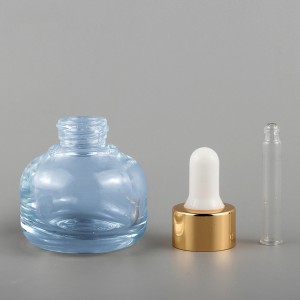 Wholesale custom color 30ml 1oz pagoda conical essential oil glass dropper bottle