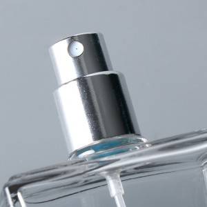 Оптова квадратний флакон духів 100мл чоловічі парфуми пляшкове скло з розкішною срібною кришкою пляшки