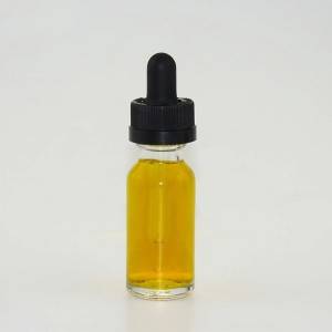 15ml 0.5oz clear boston glass bottle glass essential oil bottle with child proof dropper