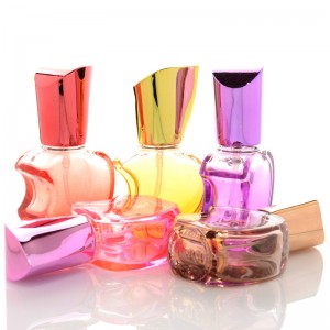 10ml pogranda oleo parfumo boteloj pomo formo kutimo malplena mini glaso parfumo botelo 