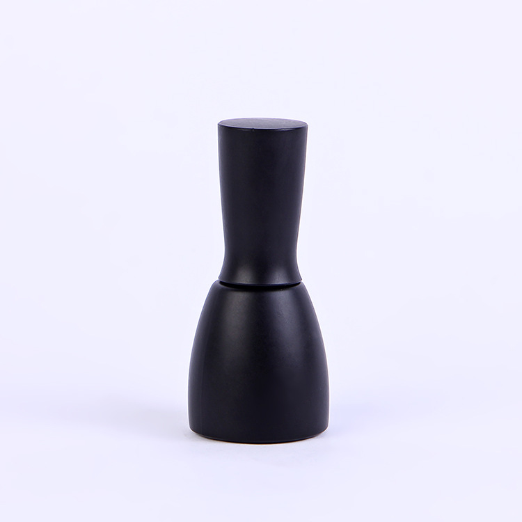 16ml 0.53oz large bottle empty custom uv matte black nail polish bottle glass Featured Image