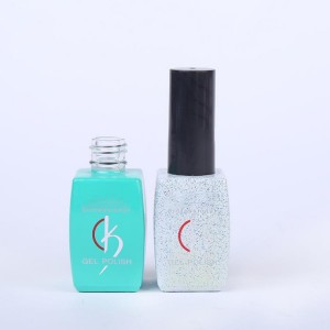 Factory custom nail polish bottle 10ml color coating empty glass nail polish bottle with brush
