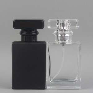 30ミリリットル卸売メンズシャネルのブランドの香水瓶は黒い香水ガラスボトルにラベルを付けます