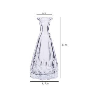 50ml empty flint glass aromatherapy oils bottle with glass stopper