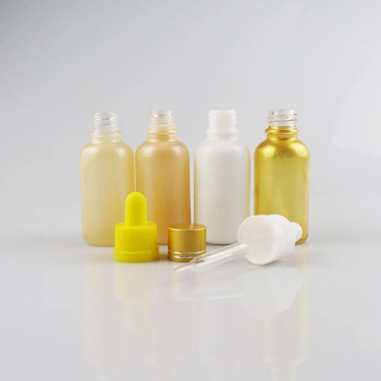 30ml 1oz custom gold boston glass dropper bottle pipette for essential oil Featured Image