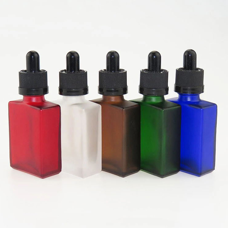 15ml wholesale custom label rectangular dropper glass bottle for essential oil Featured Image