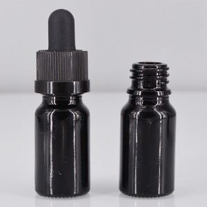 30ml matt fekete illóolaj üveg design címkék üres pohár csepegtető üvegek